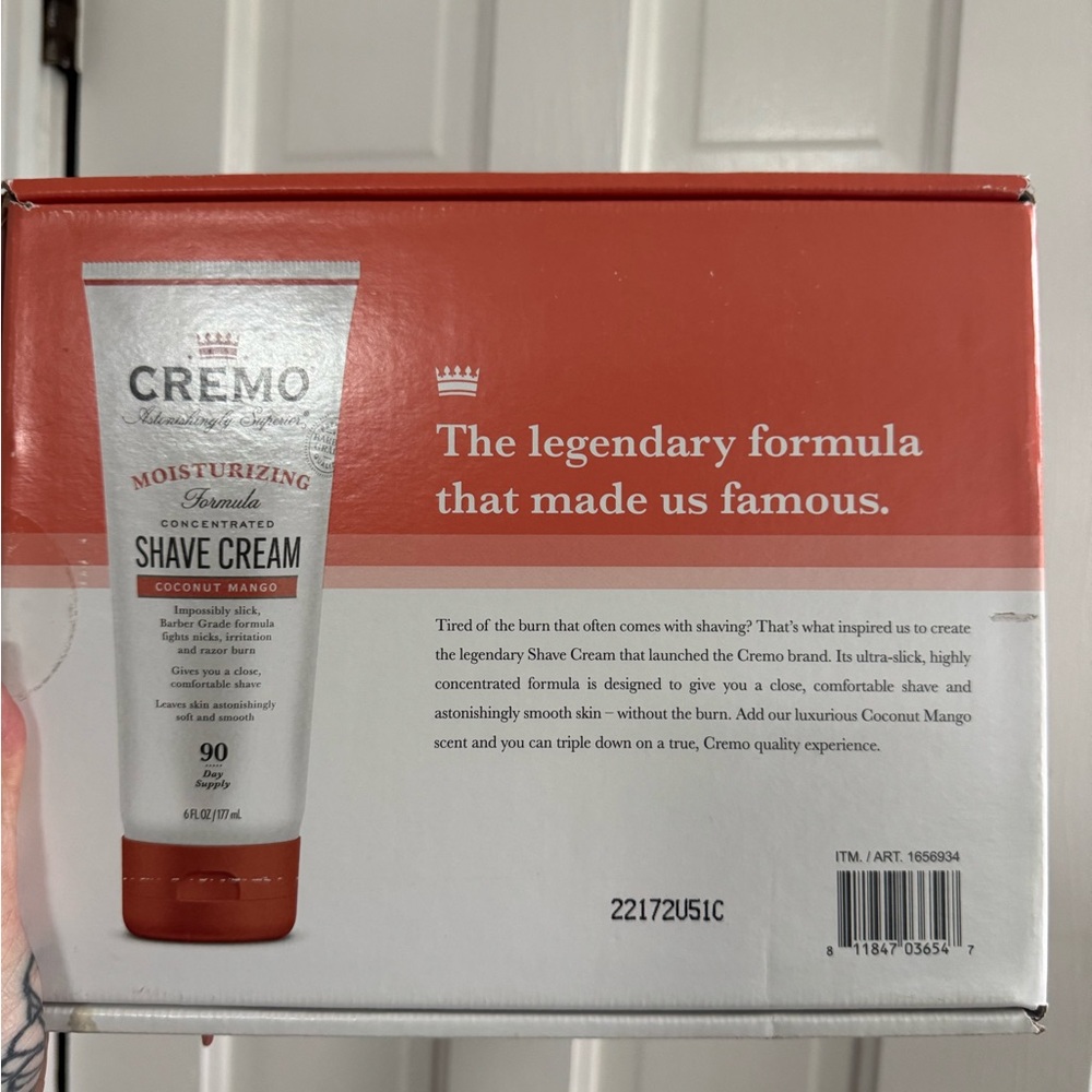 Cremo 3 Pack Coconut Mango Shave Cream fathers men’s - Picture 6 of 9